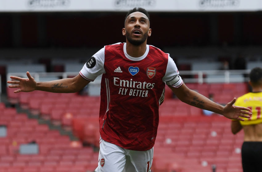 Arsenal, Pierre-Emerick Aubameyang (Photo by NEIL HALL/POOL/AFP via Getty Images)