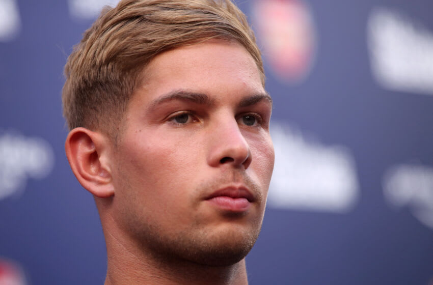 LONDON, ENGLAND - AUGUST 02: Emile Smith Rowe attends the