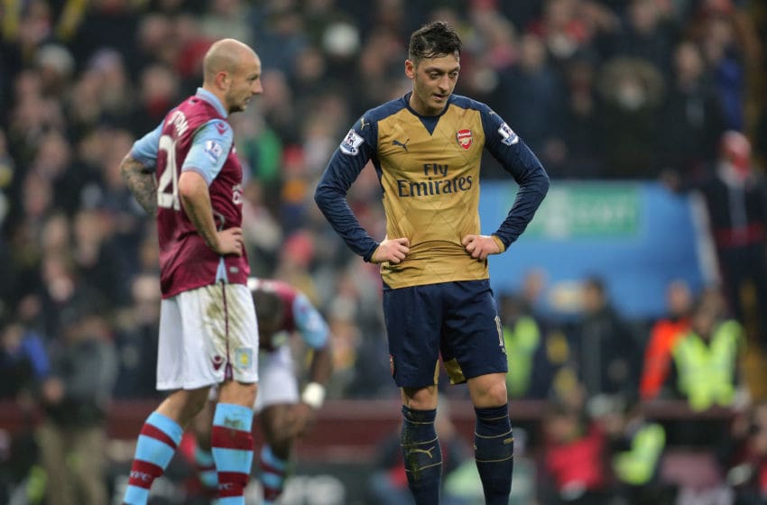 BIRMINGHAM, ENGLAND - DECEMBER 13: Mesut Ozil of Arsenal during the Barclays Premier League match between Aston Villa and Arsenal at Villa Park on December 13, 2015 in Birmingham, England. (Photo by James Baylis - AMA/Getty Images)